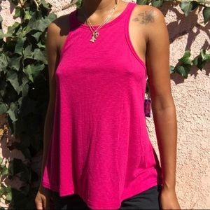Free People Long Beach Tank Top Ribbed Racerback